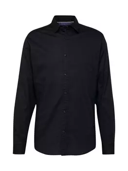 Повседневная рубашка JACK & JONES Regular fit Button Up Shirt JJEGingham, черный