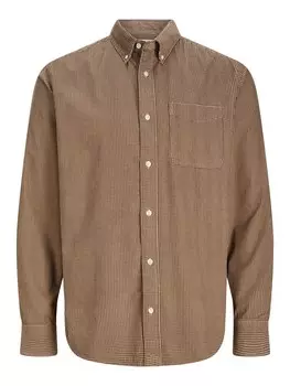 Повседневная рубашка JACK & JONES Regular fit Button Up Shirt BROOK, бежевый