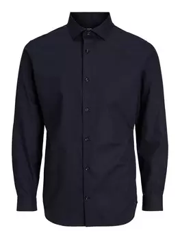 Повседневная рубашка JACK & JONES Slim fit Button Up Shirt JPRBLAPARKER, черный