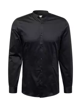 Повседневная рубашка JACK & JONES Slim fit Button Up Shirt JPRBLAPARMA, черный
