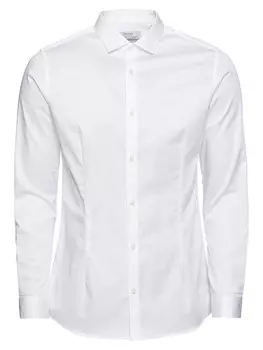 Повседневная рубашка JACK & JONES Slim fit Button Up Shirt Parma, белый