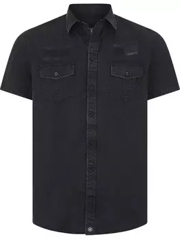 Повседневная рубашка Jan Vanderstorm Comfort fit Button Up Shirt Alpri, темно-серый