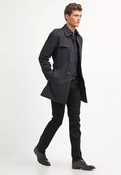 Повседневная рубашка Jason Slim Fit HUGO, темно-синяя