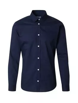 Повседневная рубашка JJ Rebel Slim fit Button Up Shirt JREBGAVIN, ночной синий