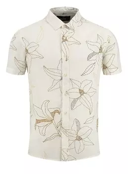 Повседневная рубашка Key Largo Regular fit Button Up Shirt MSH SOLAR, кремовый