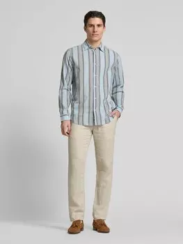 Повседневная рубашка классического кроя с эффектом жатости Scotch & Soda, светло-голубой