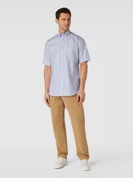 Повседневная рубашка классического кроя с узором виши Paul & Shark, бежевый