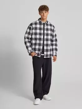 Повседневная рубашка классического кроя с воротником-стойкой Review X MATW, кремовый