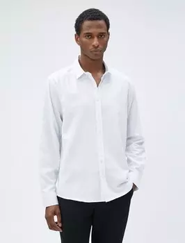 Повседневная рубашка Koton Regular fit Button Up Shirt, белый