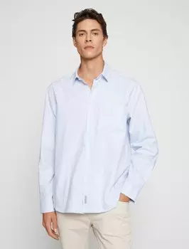 Повседневная рубашка Koton Regular fit Button Up Shirt, синий