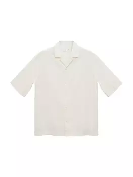 Повседневная рубашка MANGO MAN Comfort fit Button Up Shirt, экрю