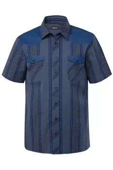 Повседневная рубашка Men Plus Comfort fit Button Up Shirt, синий