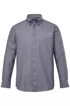 Повседневная рубашка Men Plus Comfort fit Button Up Shirt, серый