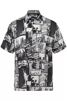 Повседневная рубашка Men Plus Comfort fit Button Up Shirt, цвет silver grey