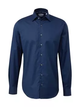 Повседневная рубашка Michael Kors Regular fit Button Up Shirt, темно-синий