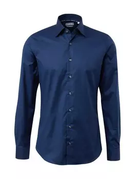 Повседневная рубашка Michael Kors Slim fit Button Up Shirt, темно-синий