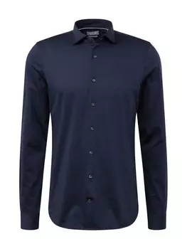 Повседневная рубашка Michael Kors Slim fit Button Up Shirt PERFORMANCE, темно-синий