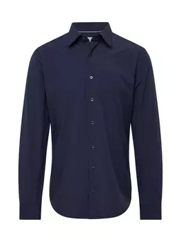 Повседневная рубашка Michael Kors Slim fit Button Up Shirt, темно-синий