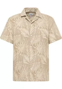 Повседневная рубашка MUSTANG Regular fit Button Up Shirt, цвет beige/camel/ecru