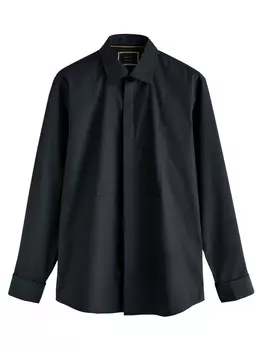 Повседневная рубашка Next Comfort fit Button Up Shirt, черный
