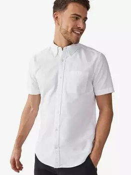 Повседневная рубашка Next Regular fit Button Up Shirt, белый