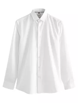 Повседневная рубашка Next Regular fit Button Up Shirt, белый