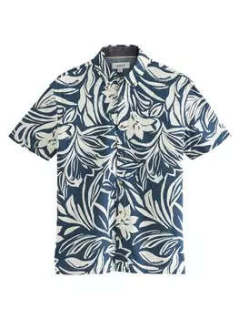 Повседневная рубашка Next Regular fit Button Up Shirt, морской синий
