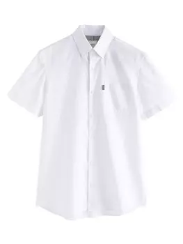 Повседневная рубашка Next Regular fit Button Up Shirt, белый
