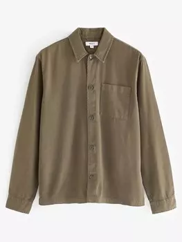 Повседневная рубашка Next Regular fit Button Up Shirt, коричневый