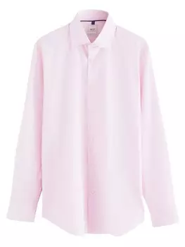 Повседневная рубашка Next Regular fit Button Up Shirt, розовый