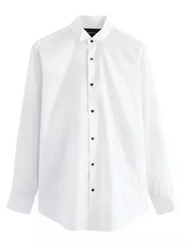 Повседневная рубашка Next Regular fit Button Up Shirt, белый