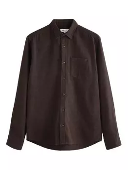 Повседневная рубашка Next Regular fit Button Up Shirt, коричневый