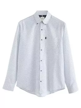 Повседневная рубашка Next Regular fit Button Up Shirt, белый