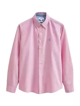 Повседневная рубашка Next Slim fit Button Up Shirt, светло-розовый