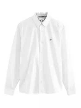 Повседневная рубашка Next Slim fit Button Up Shirt, белый