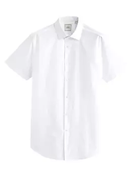 Повседневная рубашка Next Slim fit Button Up Shirt, белый
