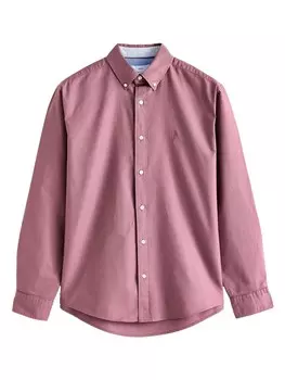 Повседневная рубашка Next Slim fit Button Up Shirt, цвет mauve