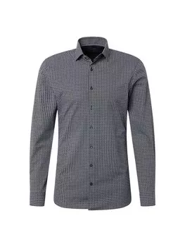 Повседневная рубашка OLYMP Regular fit Button Up Shirt, черный