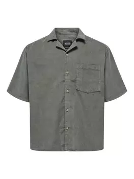 Повседневная рубашка Only & Sons Comfort fit Button Up Shirt Alfi, цвет muddy colored