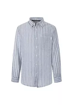 Повседневная рубашка Pepe Jeans Regular fit Button Up Shirt, синий