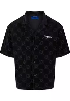 Повседневная рубашка Pequs Regular fit Button Up Shirt, черный