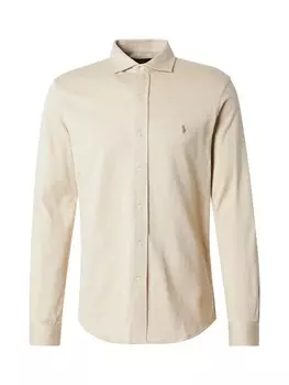 Повседневная рубашка Polo Ralph Lauren Regular fit Button Up Shirt, песочный