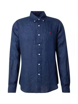 Повседневная рубашка Polo Ralph Lauren Regular fit Button Up Shirt, темно-синий
