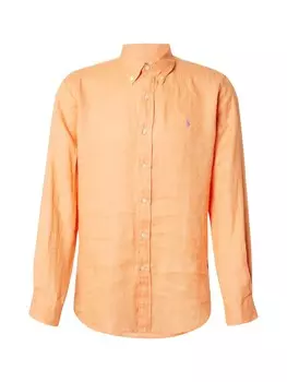 Повседневная рубашка Polo Ralph Lauren Regular fit Button Up Shirt, оранжевый