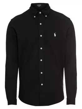 Повседневная рубашка Polo Ralph Lauren Regular fit Button Up Shirt, черный