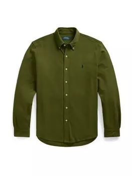 Повседневная рубашка Polo Ralph Lauren Regular fit Button Up Shirt, оливковый