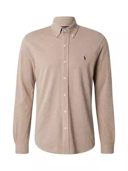 Повседневная рубашка Polo Ralph Lauren Regular fit Button Up Shirt, темно-бежевый