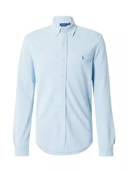Повседневная рубашка Polo Ralph Lauren Regular fit Button Up Shirt, пастельный синий