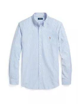 Повседневная рубашка Polo Ralph Lauren Regular fit Button Up Shirt, цвет marine blue/light blue