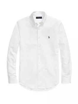 Повседневная рубашка Polo Ralph Lauren Slim fit Button Up Shirt SL BD PPC SP-LONG SLEEVE-SPORT SHIRT, белый